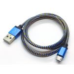 Kabel microUSB do Samsung LG - Niebieski